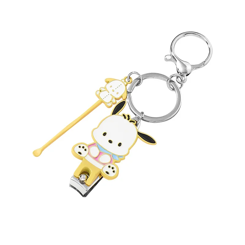 Hello Kitty Nail Knife Kawaii Creative Nail Clipper Ear Pick Set Nail Trimmer Tool Portable Cartoon Exquisite Accessories Gifts