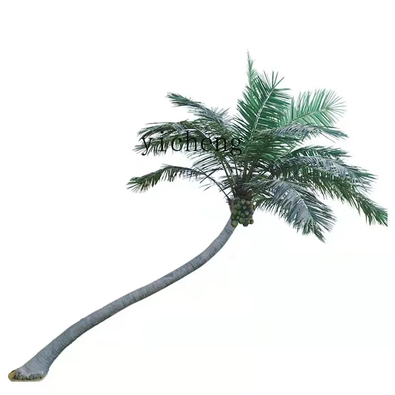 

ZK Outdoor Imitation Coconut Tree Landscape Floral Large Fiberglass Palm Tree Decoration Indoor and Outdoor Decorations