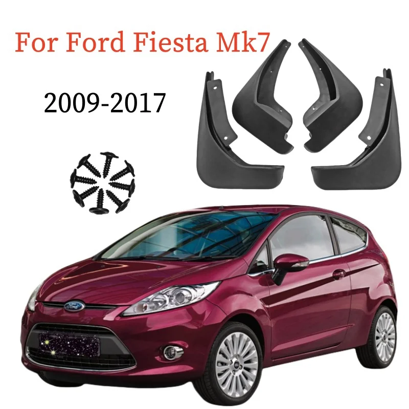 

4 шт. брызговики для Ford Fiesta Mk7 MK 7 2009-2017, брызговик на крыло, автомобильный стиль, передние и задние аксессуары