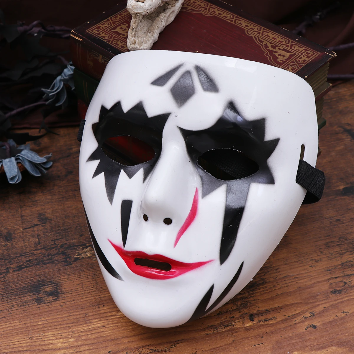 

2 Pcs Coloring Cute Scary Halloween Masks Cosplay Masquerade Accessories Costume Clothing Miss