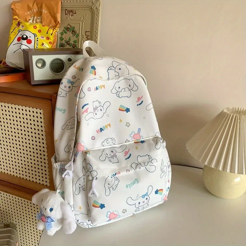 Cinnamoroll Students Travelers Backpack - Spacious, Lightweight, and Casual Schoolbag with Large Capacity for Daily Essentials