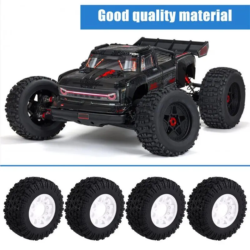 

RC Car Upgrade Accessories Replacement Tire Kit 1/10 Scale Short Truck Design 12/14/17Mm Binder For ARRMA Senton TRX Slash