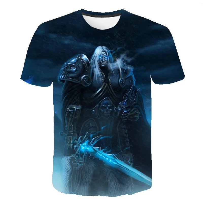 2023 New Game World Of Warcraft 3D Printed T-shirt Men Women Fashion Streetwear O-Neck T Shirt Harajuku Oversized Tees Tops