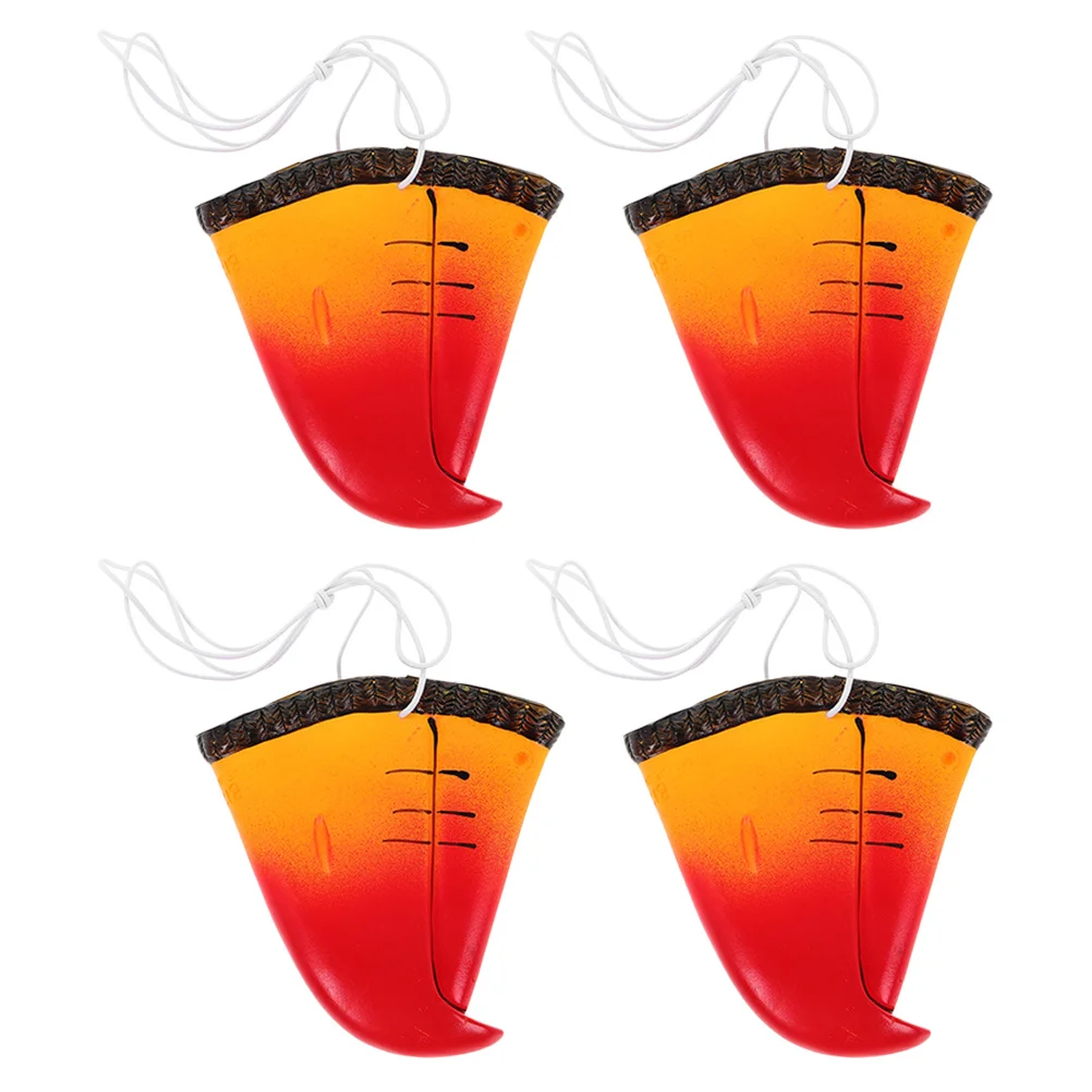 

4Pcs Realistic Parrot Nose Masks Animal Cosplay Props Lightweight Soft Fake Beak Nose for Party Halloween Masquerade