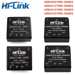 Hi-Link 9-36V Input 24V a 5V 12V 15V 24V 20W DC-DC convertitore di potenza URB2405YMD-20WR3 Mini modulo di alimentazione isolato