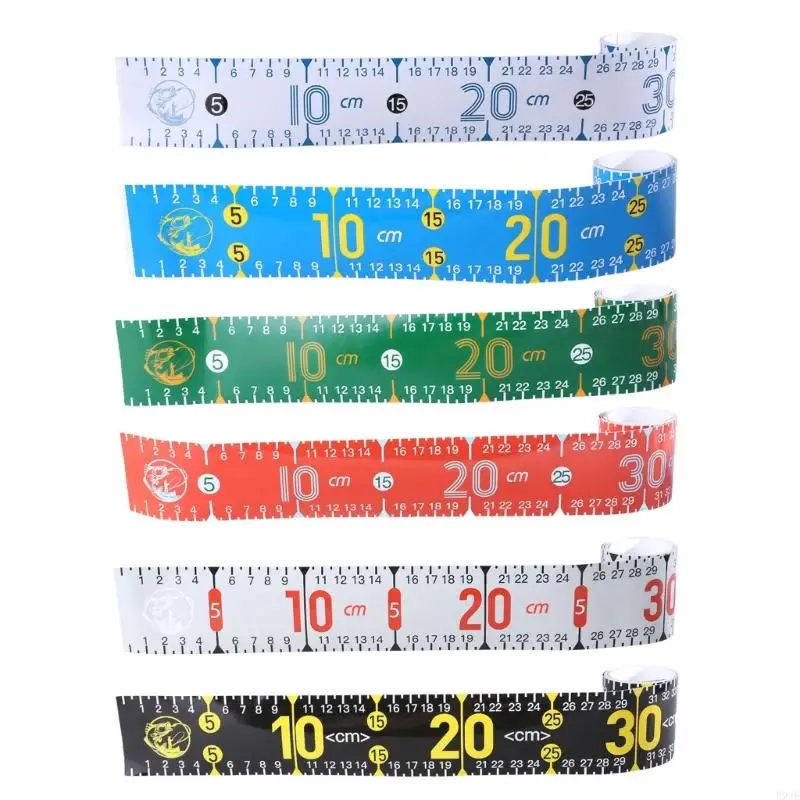 R9JE Adhesive Fish Ruler, 51Inch Fish Measuring Tape Sticker Tape for Boats Kayak