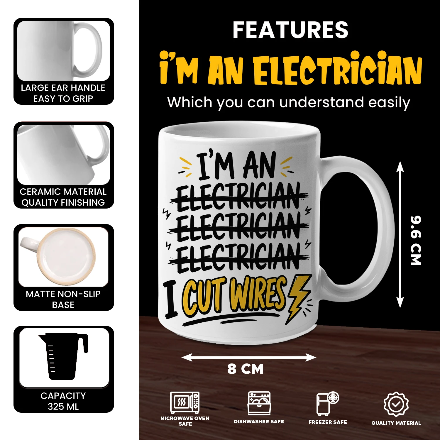 Funny Electrician Coffee Mug - 