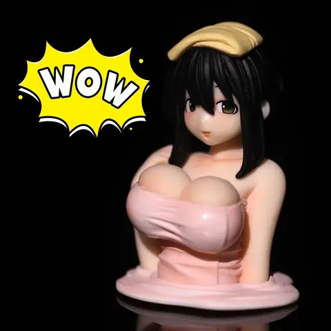 1pc Sexy Anime Shaking Boobs Console Dashboard Interior Accessory Girls Boys Adult Figure Collection Model Doll Toys