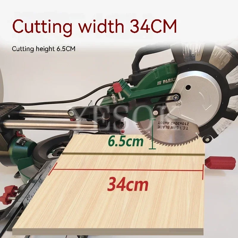 45 Degree Cutting Miter Sawing Aluminum Machine Multifunctional Circular Saw 8Inch Woodworking Tool And Rubber Plastic Aluminium