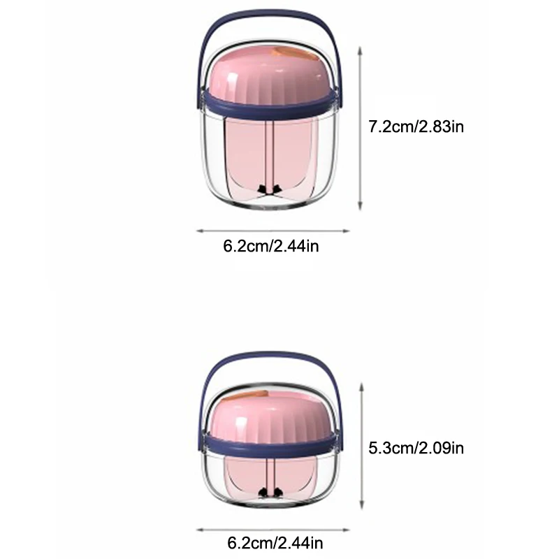 ใหม่ Pill Organizer กล่องยากันน้ําแบบพกพายาสําหรับเดินทางวิตามินน้ํามันปลาผู้ถือคอนเทนเนอร์กล่องเก็บยา