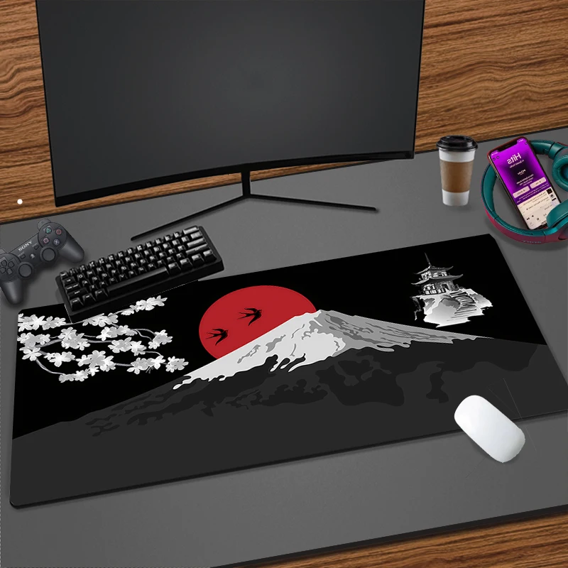 

Коврик для мыши, игровой японский вишневый цвет, Pagoda, аксессуары для ПК, портативный компьютер, скорость, мини-геймерская клавиатура, настольный коврик, коврик для мыши, подарок