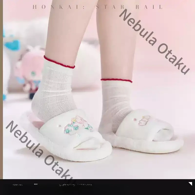 Honkai: Star Rail Hyacine Hyacinthia Cosplay Anime Stuffed Shoes Leisure Wear The Slippers Ornament Game Official Gifts Kawaii - view 2
