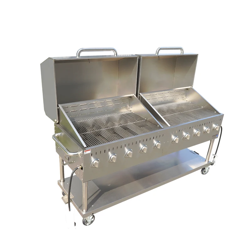 Commercial Stainless Steel Portable Gas Outdoor Grill