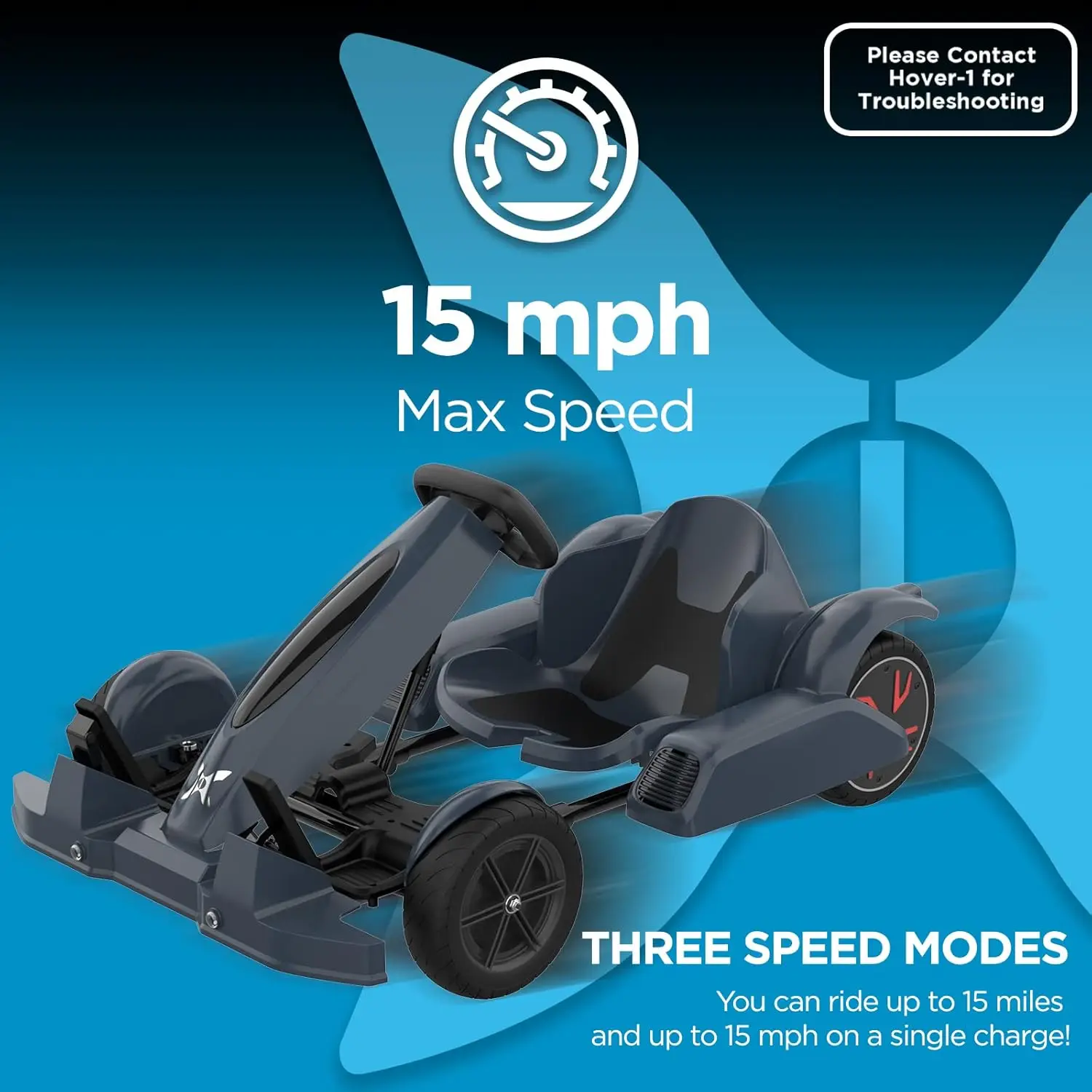 Hover-1 FM95 Electric Go-Kart - Black