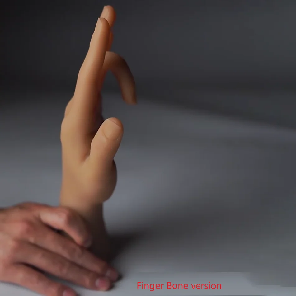 Realistic Male Hand Model Simulation Silicone TPE Hands for Fake Nail Art  Painting Teaching Display Props S8