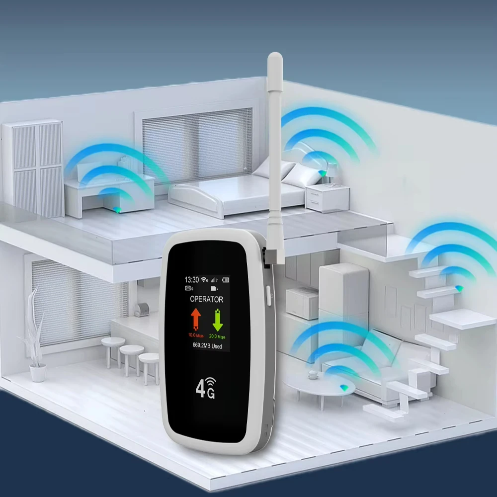 

OEM Factory 3900 мАч Аккумулятор Открытый 4G LTE Слот для SIM-карты Карманный Wi-Fi 4G Точка доступа Wi-Fi 2,4G Частота 300 Мбит/с Макс ESIM SIM-карта