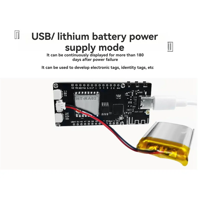 จอแสดงผล ABMF-E-Paper แบบ Wifi BLE Vision Master E213 Meshtastic ขนาด 2.13 นิ้ว สีดำขาว E-Ink Lora ESP32 ป้ายราคา