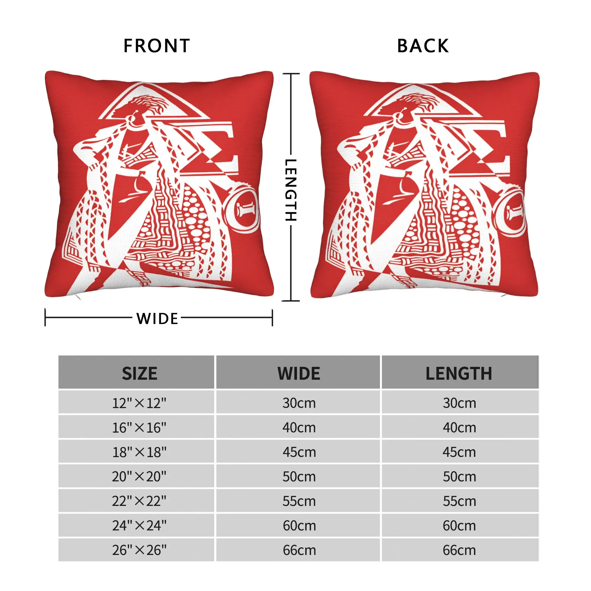 D-Delta Sigma Theta Pillowcases  Retro Trendy Pillow Case For Sofa Home Decoration Custom Pillow Cover