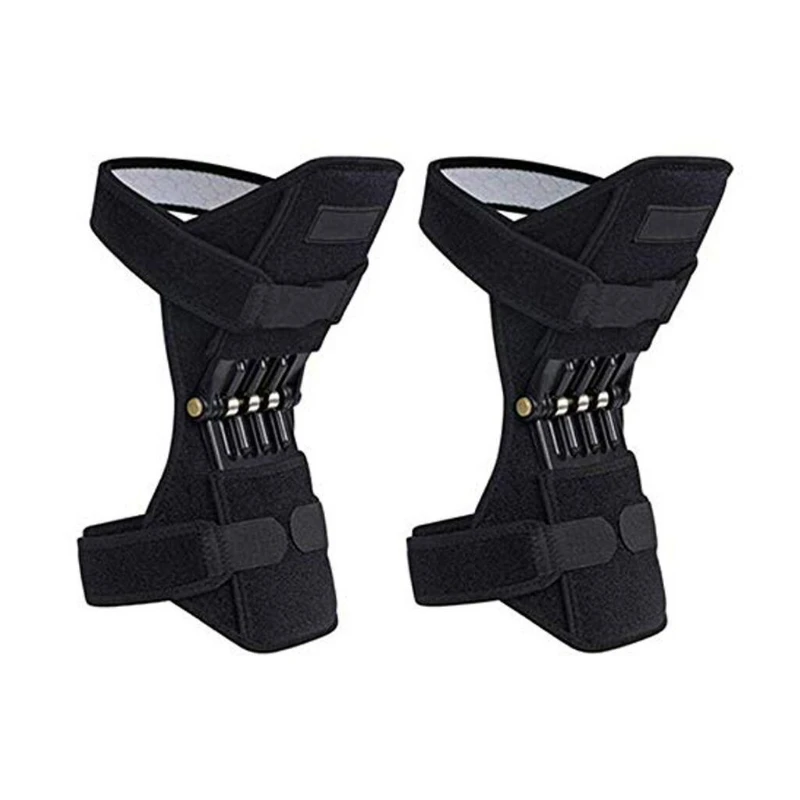 1pc Knee Protection Booster Power Support Knee Pads Powerful Rebound Spring Force Sports Reduces Soreness Cold Leg Protection