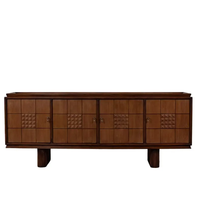 

Solid vintage style solid wood self-service cabinets for living rooms or halls with storage