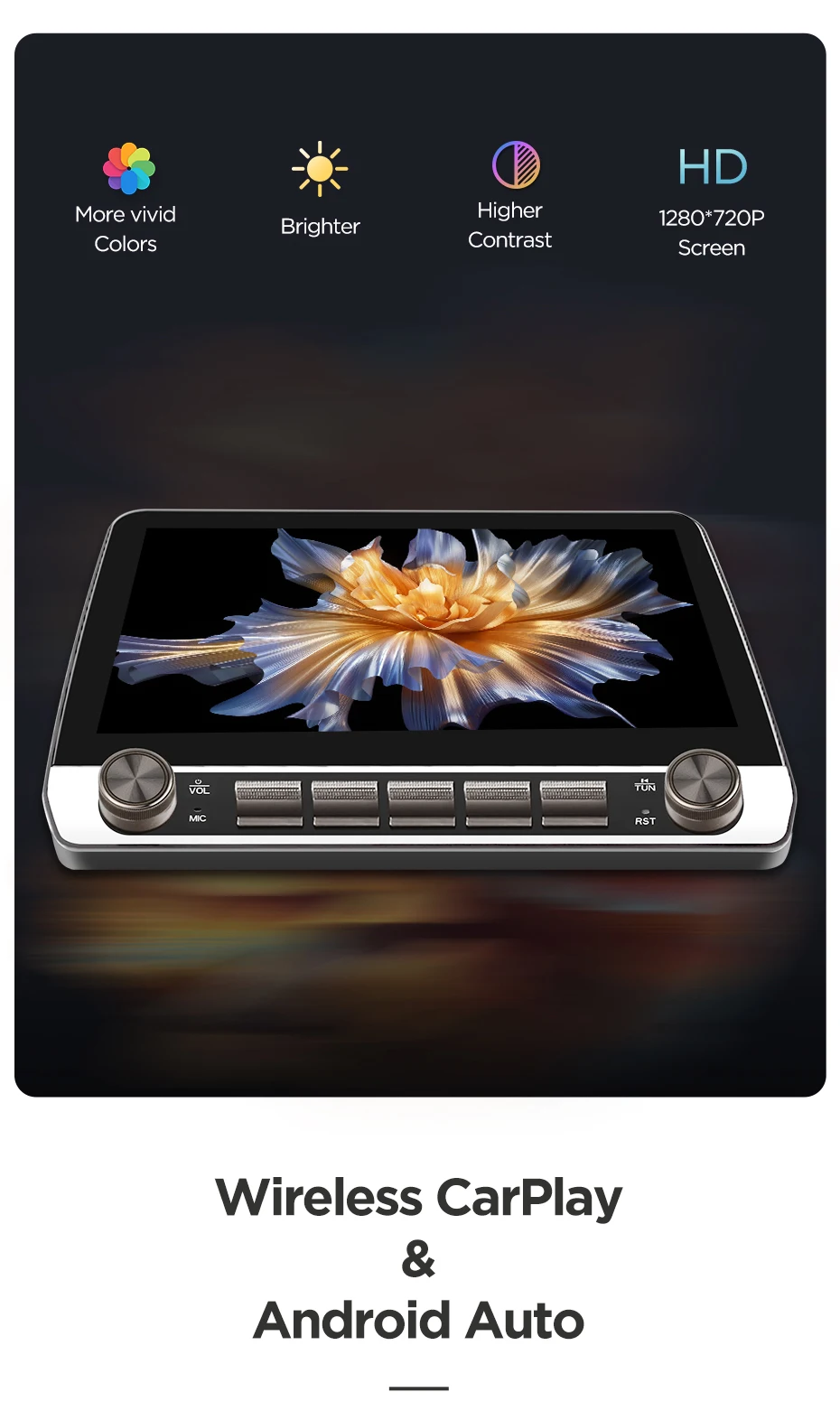 Junsun 10 "Taste Drahtlose CarPlay Für Apple Android Auto Auto Radio Für Mazda 5 2005 2006 2007 2008 -2010 GPS Navi Stereo BT RDS – Detail 13