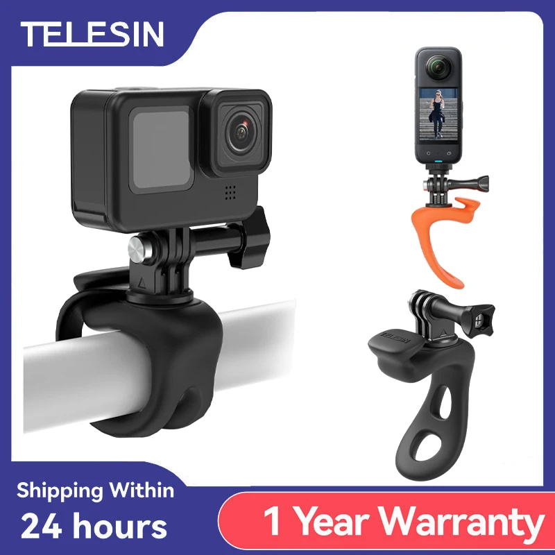 

TELESIN Action Camera Mount Silicone Adjustable Mini Flexible Bracket For Gopro Insta360 DJI Action Camera Accessories