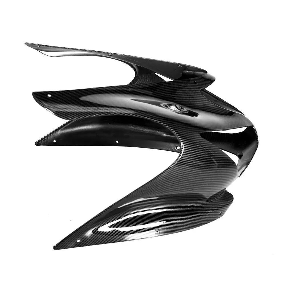 For KAWASAKI NINJA ZX6R 2005 2006 Front Nose Headlight Cover Fairing ZX-6R Modified Panel Accessories  ABS Carbon Fiber