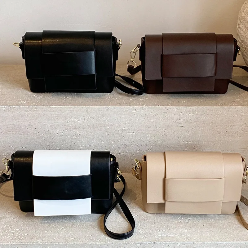 

2025 New! Women's Trendy Patchwork Retro Small Square Bag - Fashionable, All - Match, Stylish Shoulder & Crossbody Bag