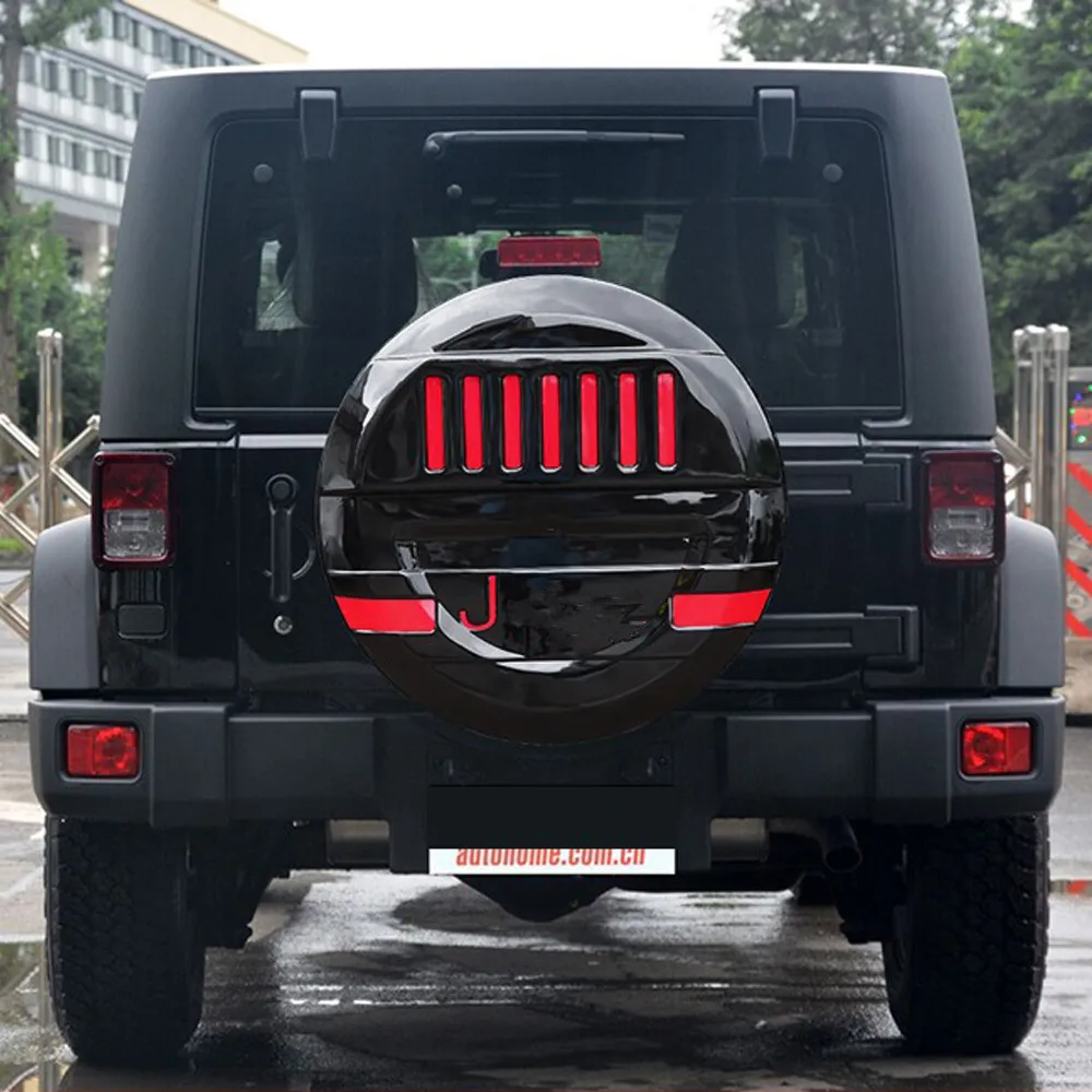 Car Spare Tire Cover Full Package Tailgate Tire Cover For Jeep Wrangler Sahara Robin JK JL 2007-2022 Car Modified Accessories