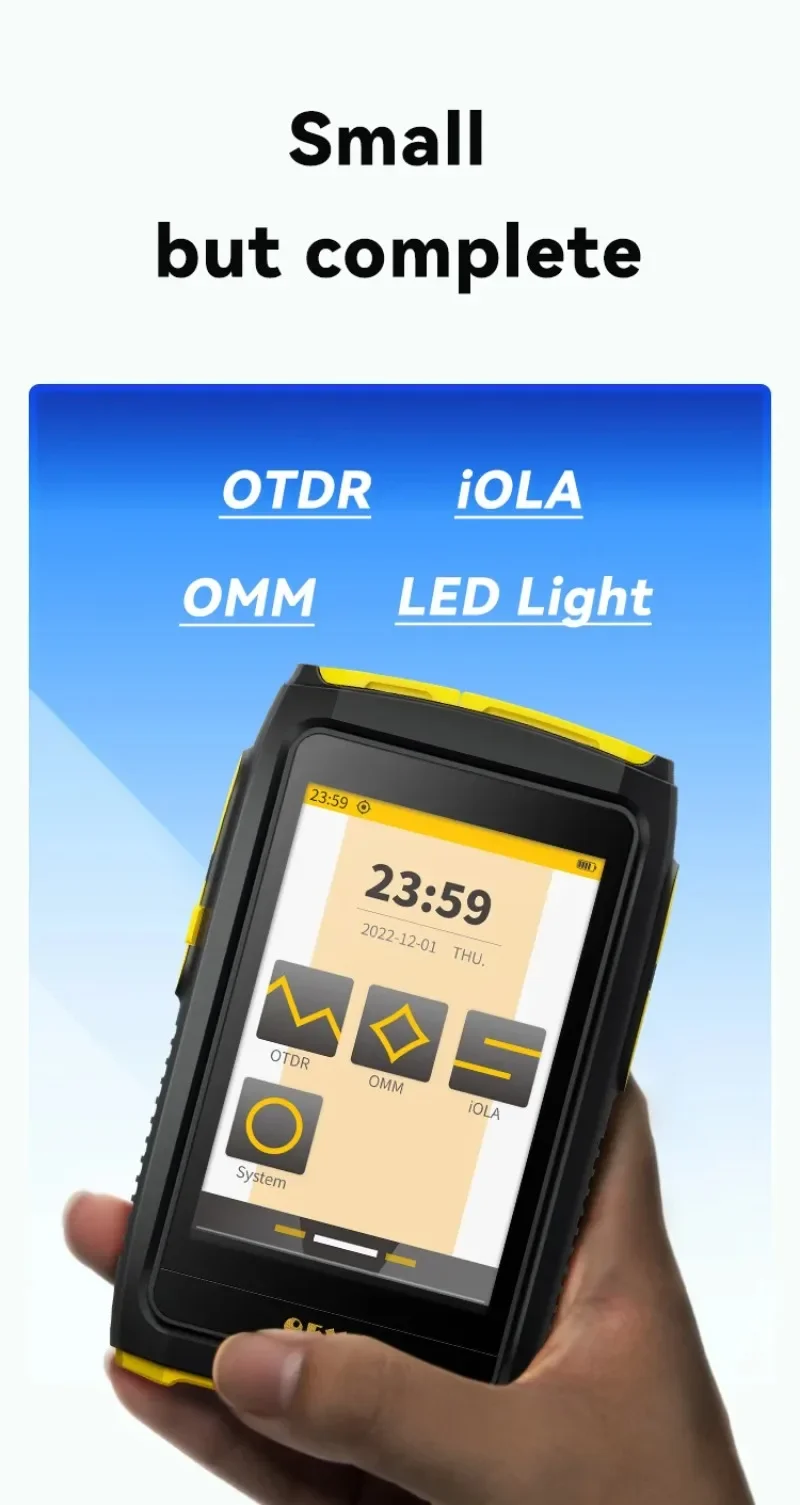 Mini OTDR probador Vivo fibra active، عاكس أوبتيكو، بانتيلا تاكتيلي، OPM، VFL، iOLA، OFW، 1550 نانومتر، 20 ديسيبل، Envío Gratis