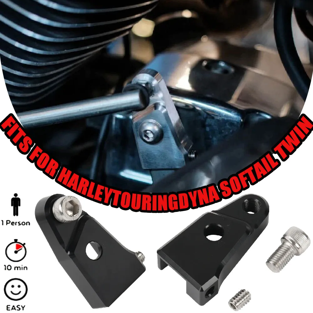 

ApplyTo For Harley Touring Dyna Softail Easy Install Shift Lever Aid Road King Street Glide ﻿Aluminum Neutral Finder Assist Kit