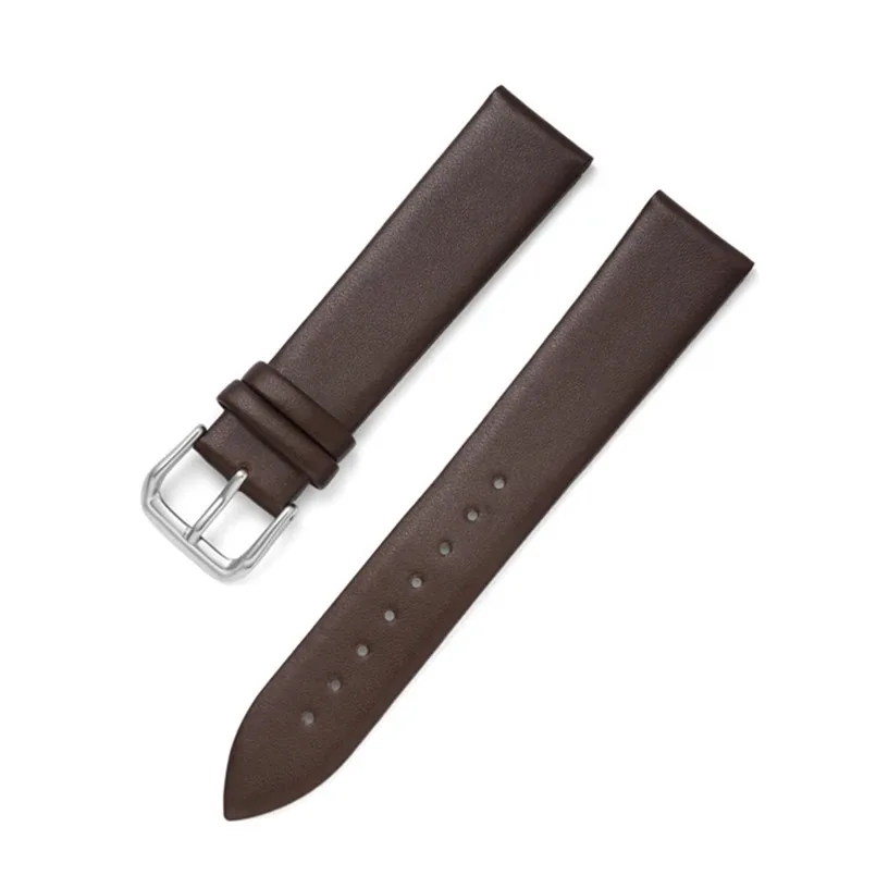 12mm 14mm 16mm 17mm 18mm 19mm 20mm 21mm 22mm Ultra Thin Leather Watch Strap Soft Plain Waterproof Band Watch Accessories