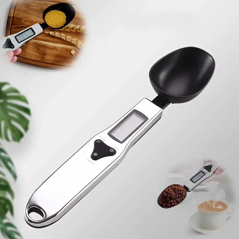 

500/0.1 Digital Spoon Scale High-precision Switchable Stainless Steel Measuring Spoon Baking Food Electronic Kitchen Scale