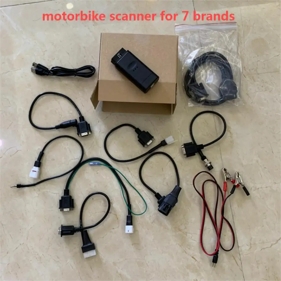 Fast Delivery motorcycle diagnosis 7in1 Motor scanner for YAMAHA for suzuki,SYM,KYMCO,HTF,PGO for HONDA scanner