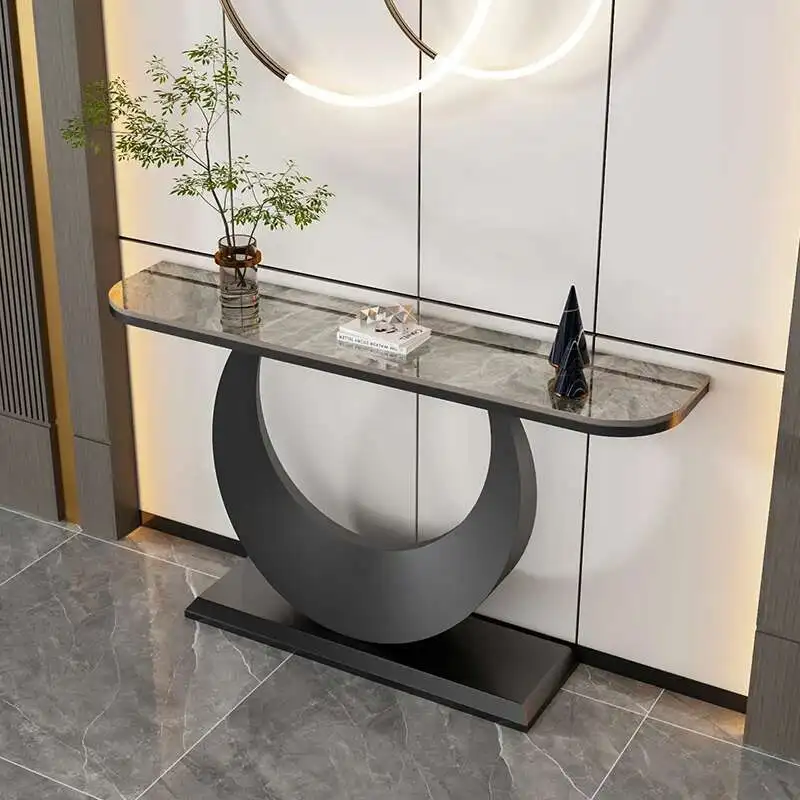 Console moderne professionnelle, décor de couloir, Table d'angle Design de luxe, Console Simple et U