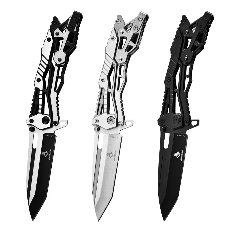 Outdoors Steel Folding Knife Camping High Hardness Multitool Survival Military Tactical Pocket Knives for Hunting and Fishing