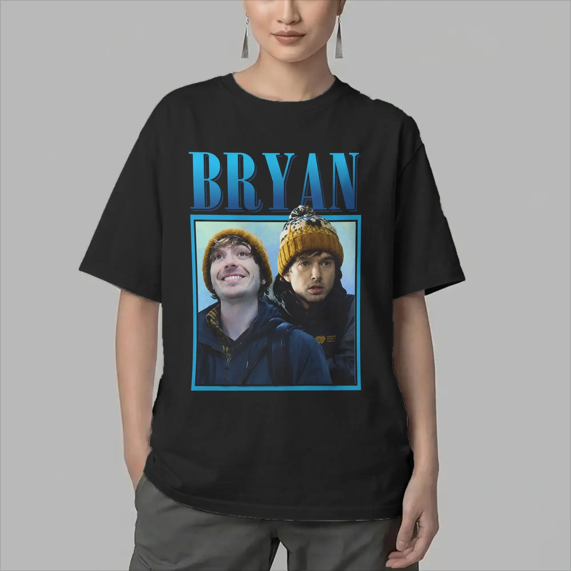Humor Austin Abrams as Bryan  T-Shirt Men Round Neck 100% Cotton T Shirt  Short Sleeve Tee Shirt New Arrival Clothes