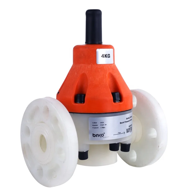 

PVDF Flange Back Pressure Valve Relief Valve for Dosing Metering Pump