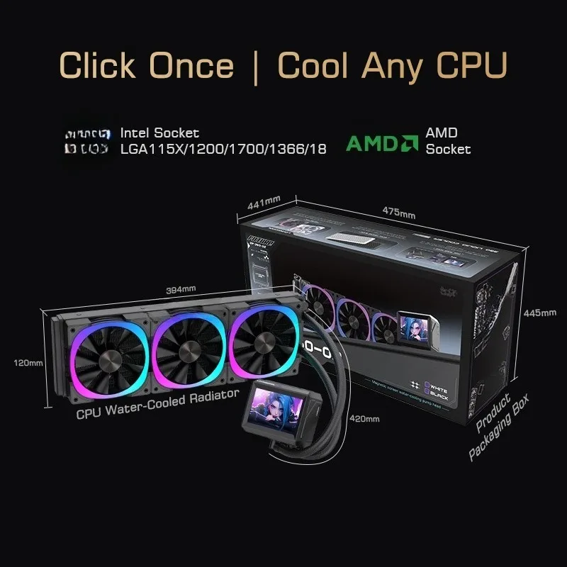 Good Factory Price New 360mm ARGB CPU Computer Water Cooler