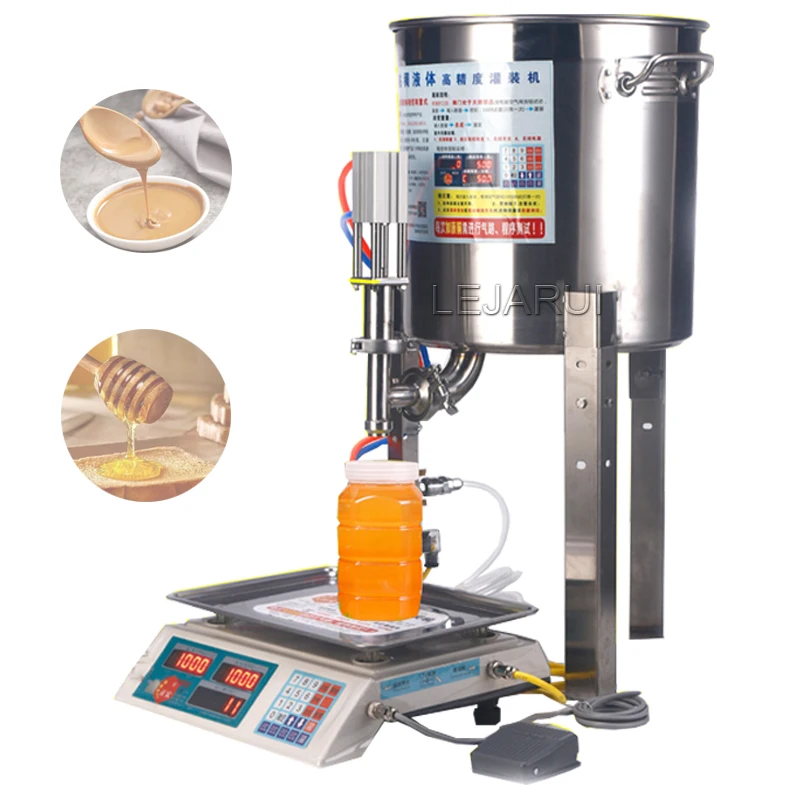Semi Automatic Honey Canning Machine Yogurt Milk Canning Machine Viscous Liquid Quantitative Filling Machine