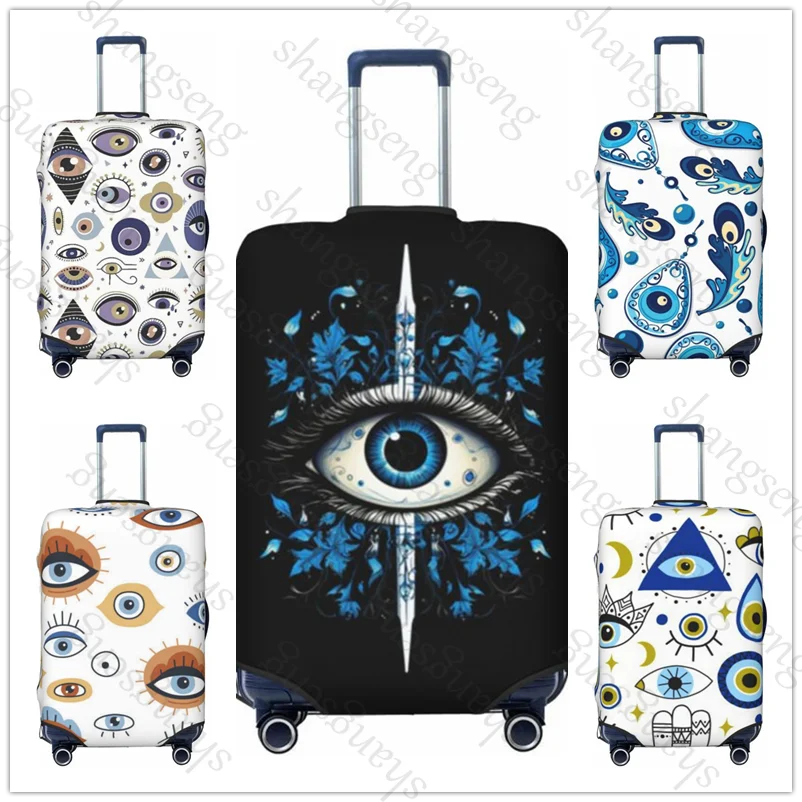 Amulet from the Evil Eye Magic Eye Travel suitcase protective case, suitcase cover, elastic washable Luggage cover, 18-32 in