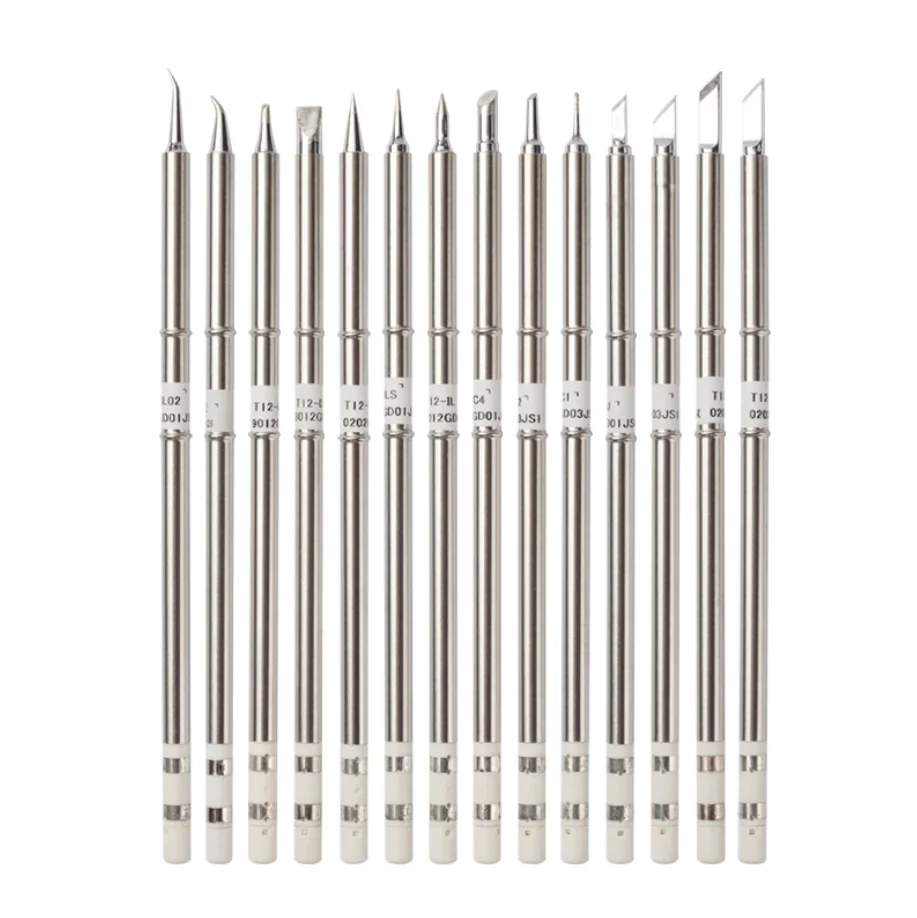 T12 Solderen Soldeerbout Tips T12 Serie Iron Tip Voor Hakko FX951 Stc En STM32 Oled Soldeerstation Elektrische Solderen ijzer