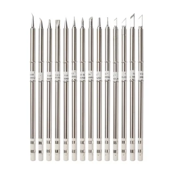 T12 lehimleme lehim demir İpuçları T12 serisi demir İpucu Hakko FX951 STC ve STM32 OLED lehimleme İstasyonu elektrikli havya