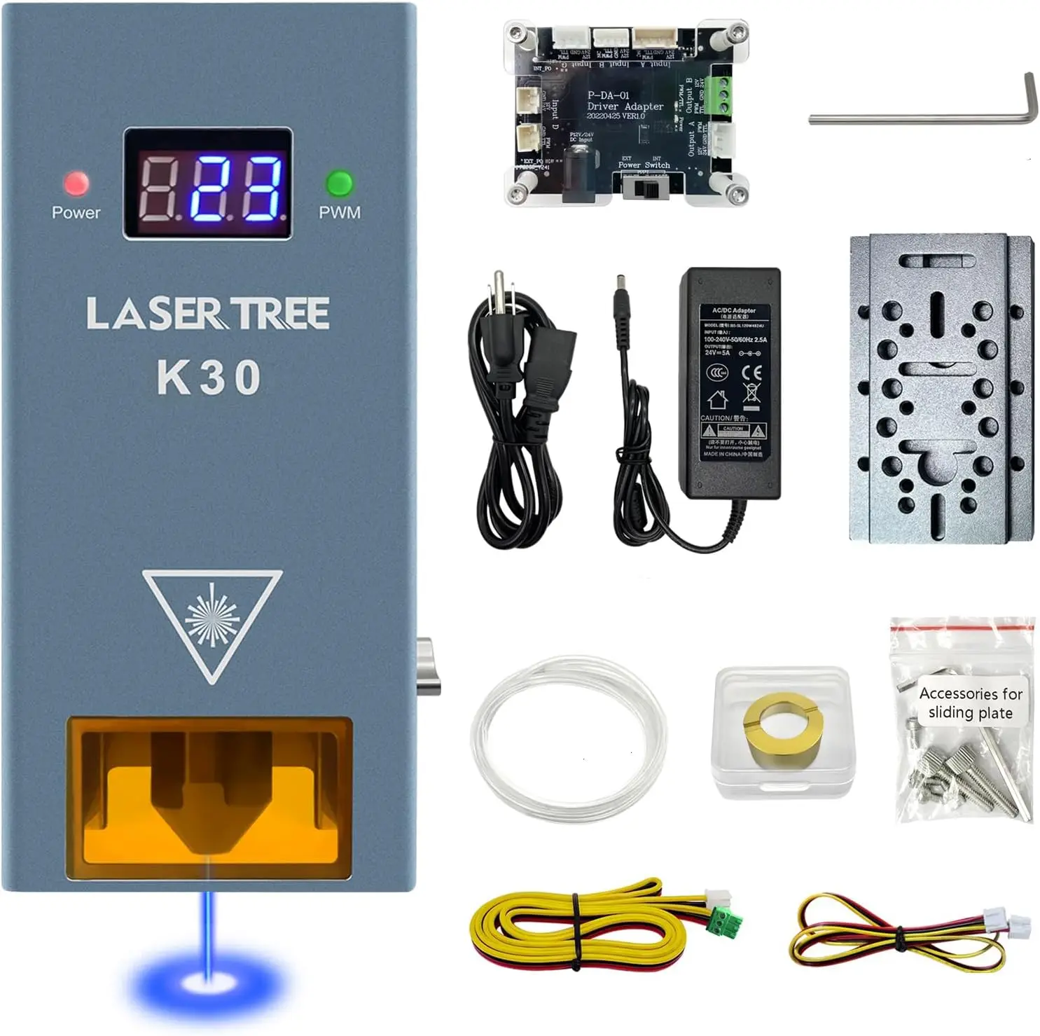 

Laser Tree Laser Module, 30000 Mw(30W) Optical Output Cutter Module, Higher Accuracy Engraving Module