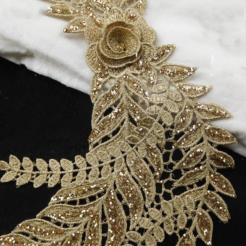 New Three-dimensional Embroidery Flower Piece Handmade DIY Wedding Dress Accessories Decal Sewing Tools