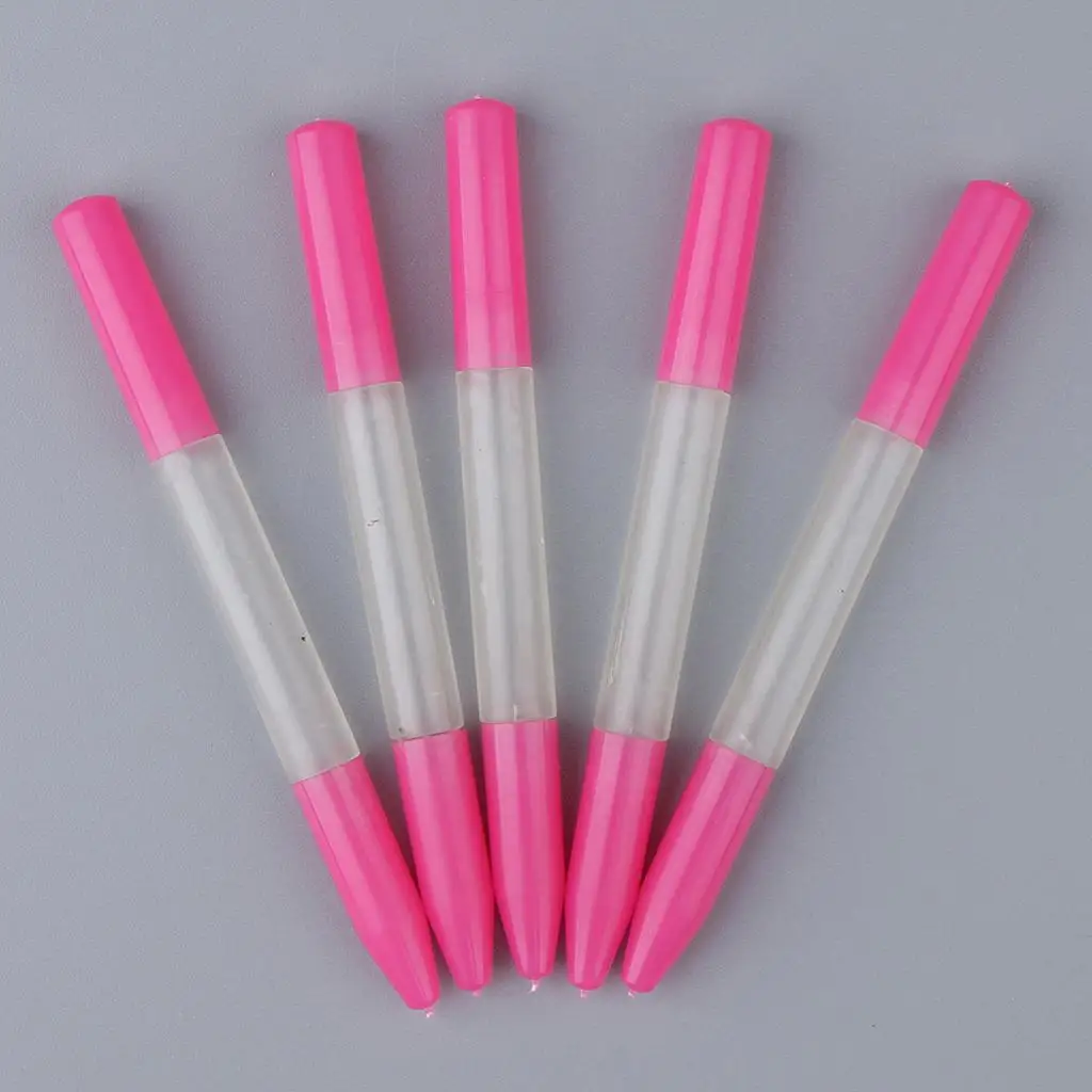 5pcs Precision Pink Oil Pin Pen Needle Lubricator Watch Clock Repair Tool Oiler Pen