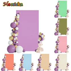 Mocsicka Rectangular Cover Backdrop Solid Color Doubleside Photography Background Wedding Birthday Party Decora Custom Backdrops