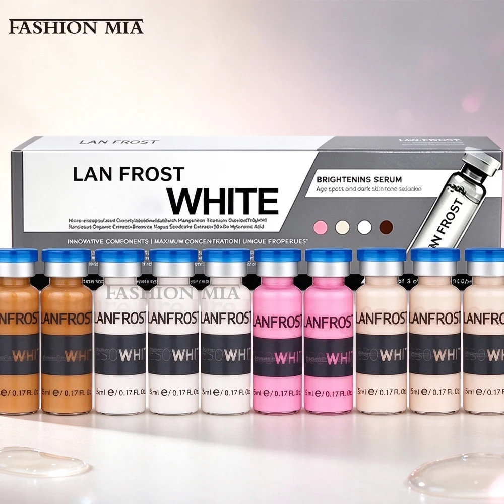 10Pcs Korean BB Cream Glow Serum Kit Multi‑Effective Foundation Serum with Niacinamide Facial Skin Rejuvenation Skin Care