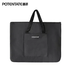 4K/8K Large Dacron Waterproof Light Weight Art Portfolio Tote Bag Black Carrying Storage Case For Poster, Sketching, and Drawing