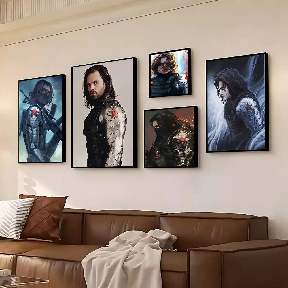 B-Buckys B-Barnes Inverno S-Soldiers Pôster Pintura Arte de Parede Imagem Cópias em Tela Decoração de Casa Pôster ForLiving Room NoFrame